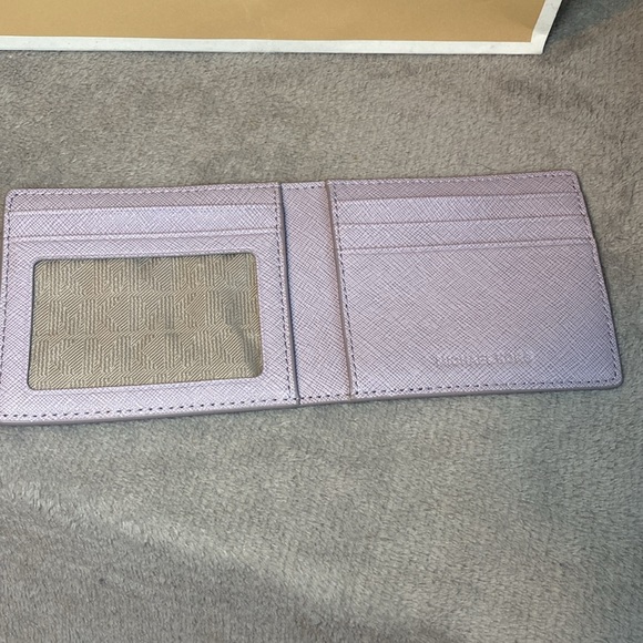 💜MICHAEL KORS💜Juliana Lilac Animal Print Large Flap Wallet/NWOT - Picture 9 of 12